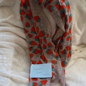 Strawberry designer inspired scarf